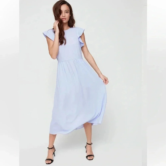 Wilfred Dresses & Skirts - Aritzia Wilfred fleurette dress periwinkle